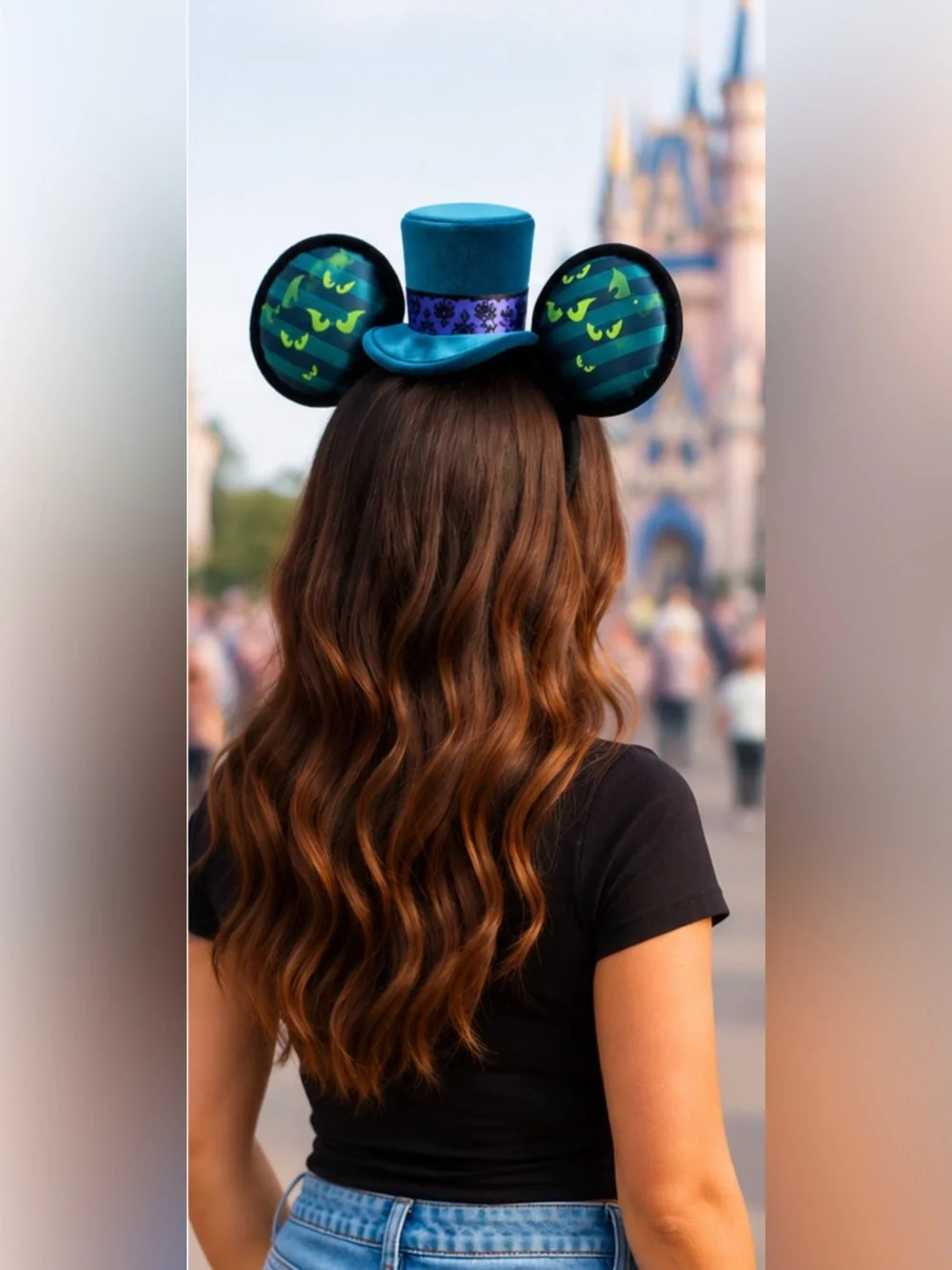 Disney 50th Anniversary Haunted Mansion Mickey Ear Headband